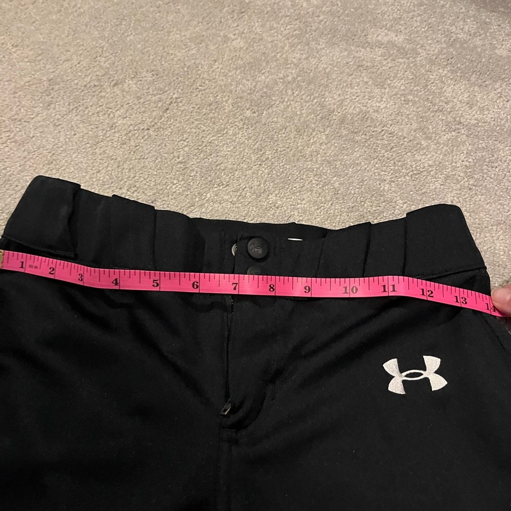 Under Armour youth black baseball pant with tapered leg - Picture 13 of 15